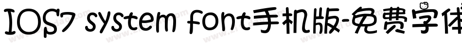 IOS7 system font手机版字体转换